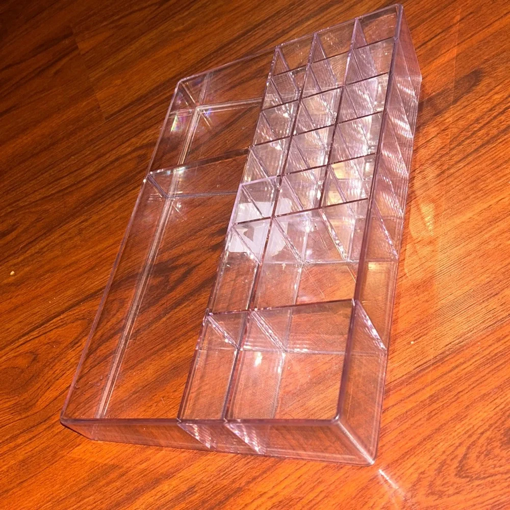 Made By Design XL Clear Acrylic Mixed Cosmetic Organizer 8”x 2.90”x 12.80”